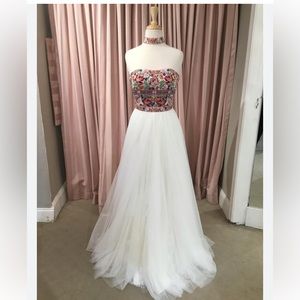 Sherri Hill Print Dress Style # 50873 Size 18